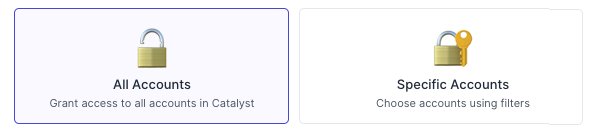 Scope selection between All Accounts and Specific Accounts
